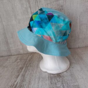 Türkiz háromszöges Napkalap 50cm