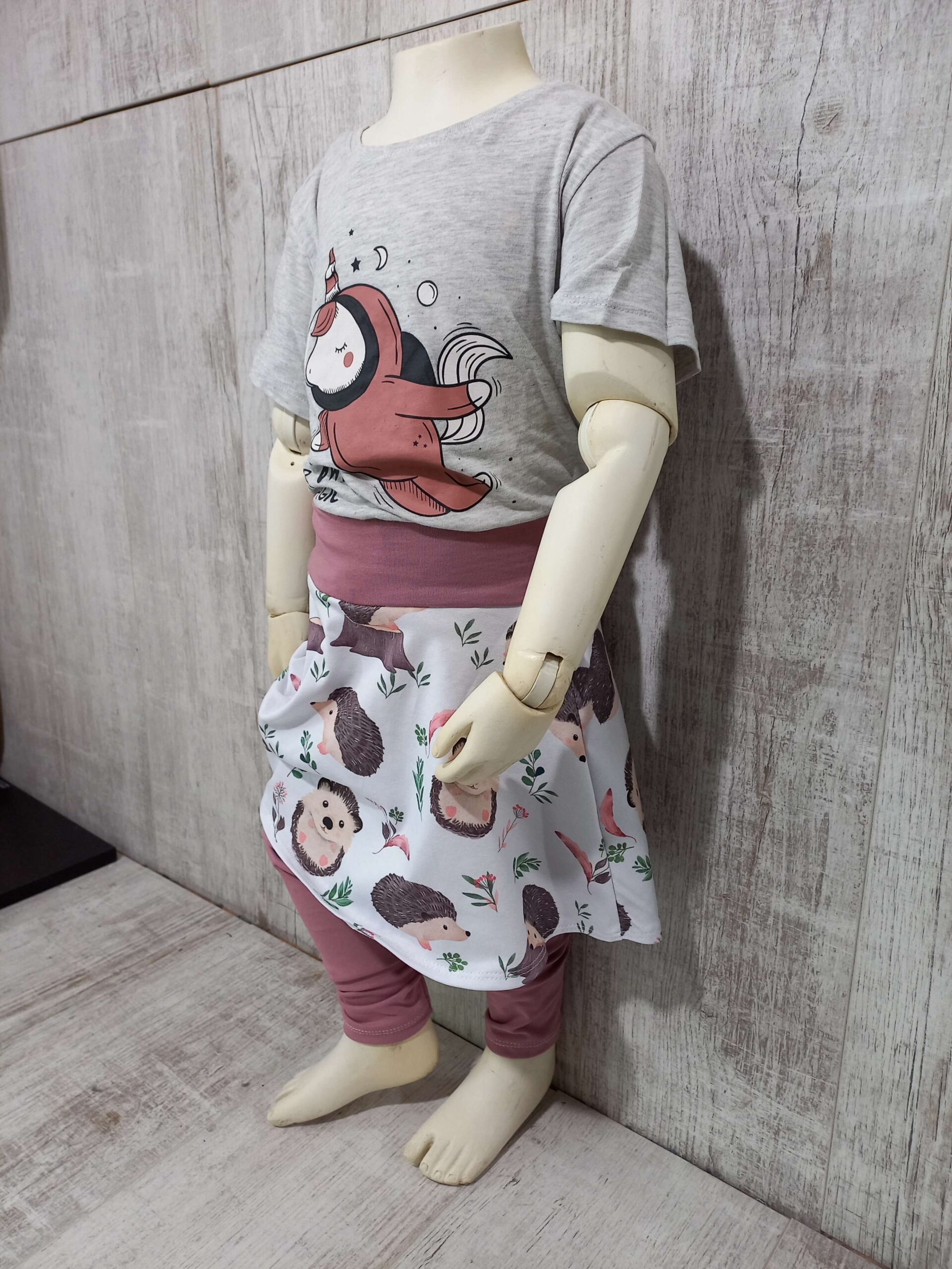 Rózsaszín szoknyás-leggings 104 - Image 3