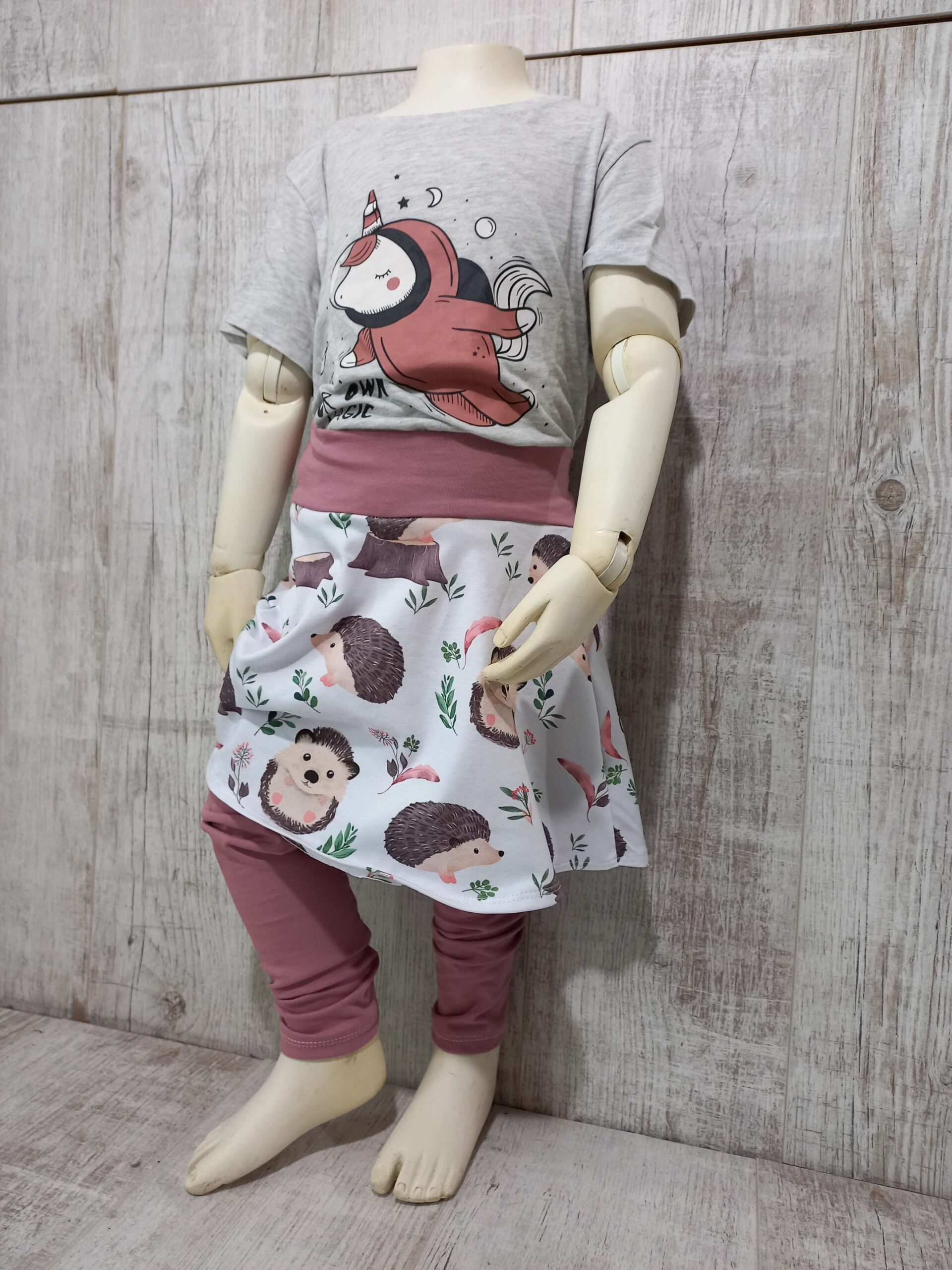 Rózsaszín szoknyás-leggings 104 - Image 2