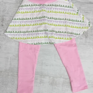 Rózsaszín szoknyás-leggings 104