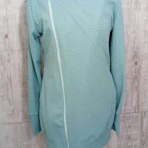 4az1-ben Türkiz kötött Hordozós pulóver 38