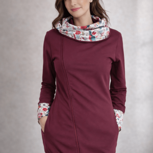 4az1-ben Bordó színű Hordozós pulóver 36 (normál vastagság)