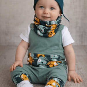 Kutyusos nőjj velem romper 3-12 hós méret