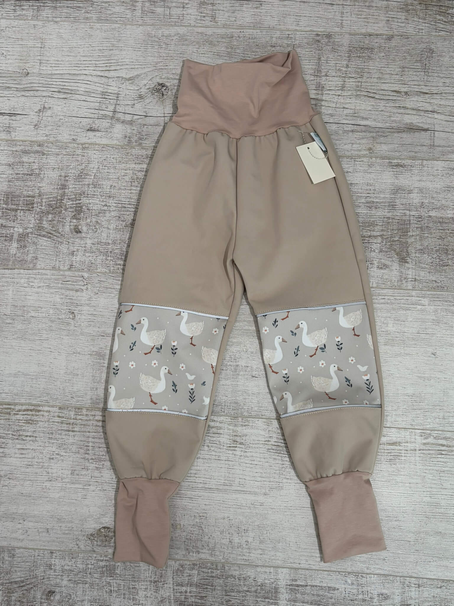 Bézs liba Softshell nadrág 98-104